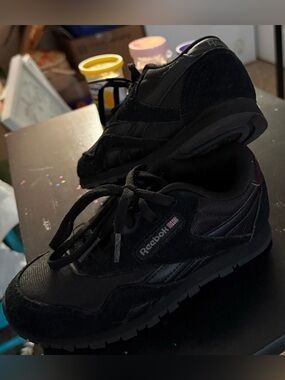 Reebok Kids Black Low-Top Lace-Up Sneakers